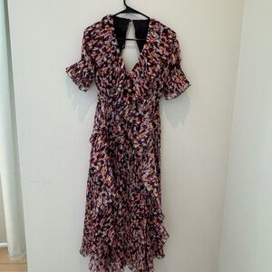 Beulah Vibrant Patterned Midi Dress